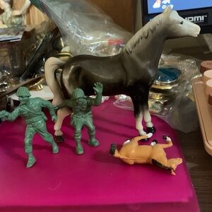 Toy Soldier and Horse Playset